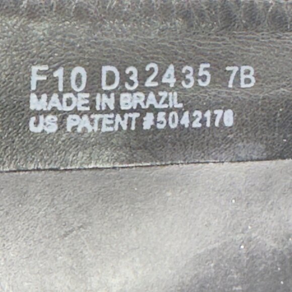 COLE HAAN Women's Black Leather Knee-High Riding Boots Buckle Detailing Size 7B - Picture 11 of 13